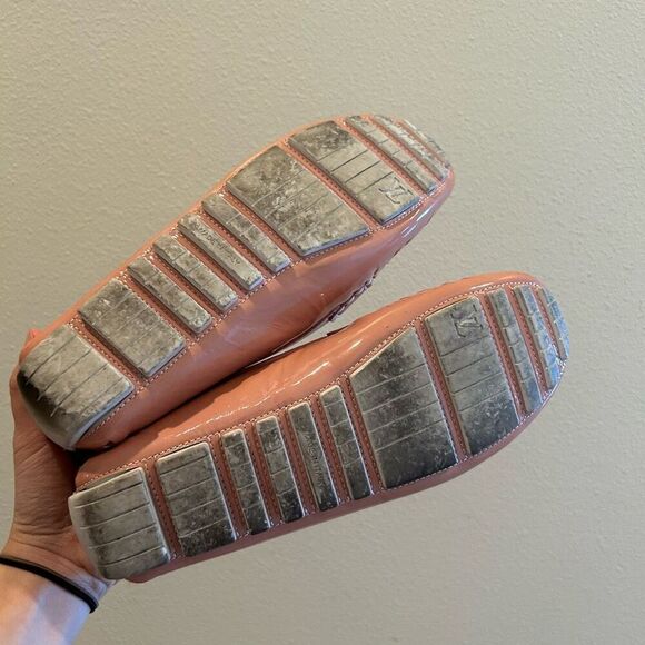 Louis Vuitton Orange Sandals with Gold Accents - Picture 6 of 11